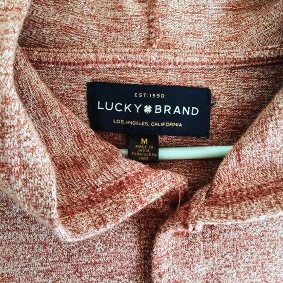 HOODIE*LUCKY BRAND *CRANBERRY COLOR*LIGHTWEIGHT*WOMEN SIZE M. - Picture 3 of 6